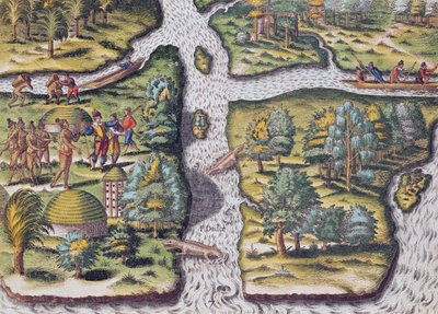 Het Franse linkerfront bij Fort Charles lijdt onder een gebrek aan voedsel, uit 